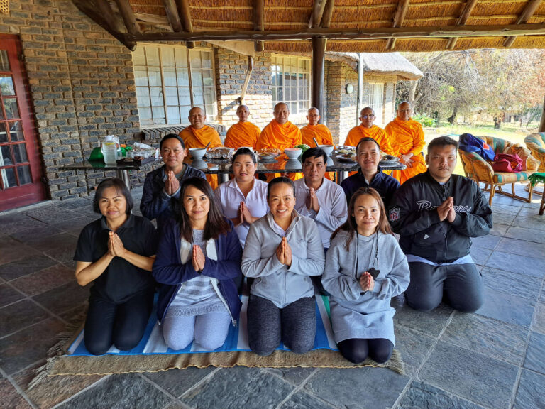 Buddhist Monks Visit Quoimai Thai